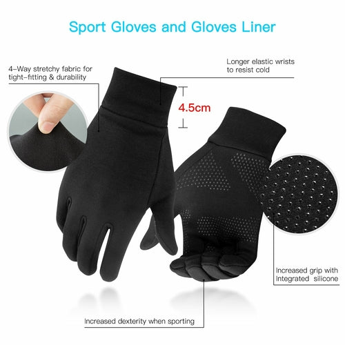 Lightweight Touchscreen Gloves | Non-Slip Work Liner