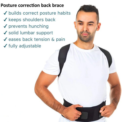 Magnetic Posture Corrector | Back & Shoulder Support for Work