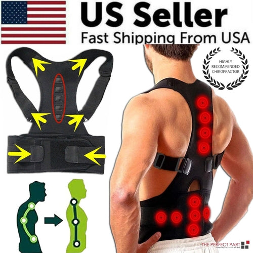 Magnetic Posture Corrector | Back & Shoulder Support for Work
