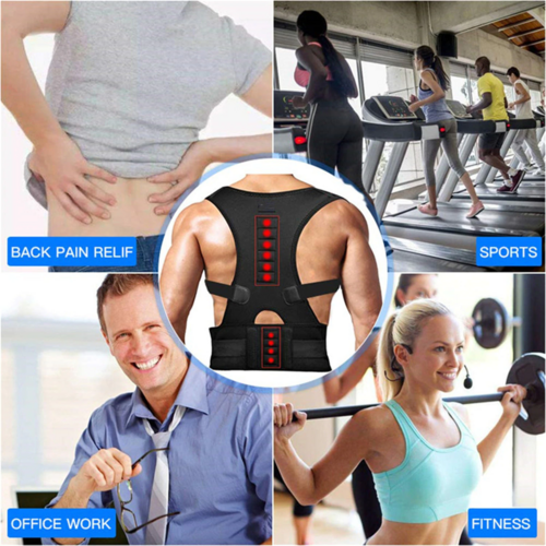 Magnetic Posture Corrector | Back & Shoulder Support for Work