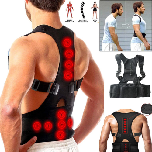 Magnetic Posture Corrector | Back & Shoulder Support for Work