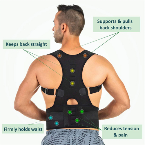 Magnetic Posture Corrector | Back & Shoulder Support for Work