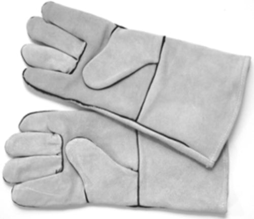 Kdar Leather-Lined Welding Gloves | Heat Protection, Grey