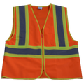 Orange Safety Vest ANSI Class II | High-Visibility, Contrast Trim