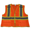 Orange Safety Vest ANSI Class II (4X-5X) | Mesh, Plus Size