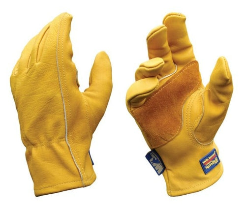 Wells Lamont HydraHyde Leather Work Gloves (M) | Water-Resistant