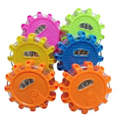 LED Roadside Safety Beacons (Set) | Flashing Emergency Discs