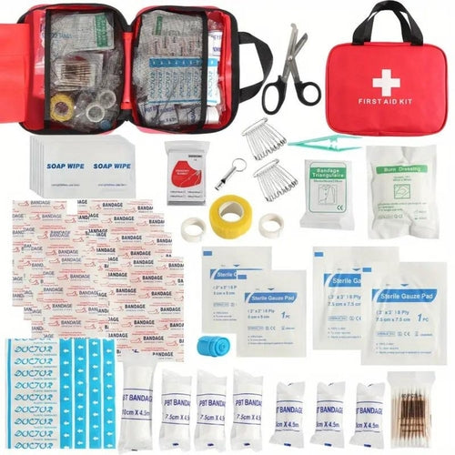 173-Piece Jobsite First Aid Kit | Compact Bag for Shop, Garage & Outdoors