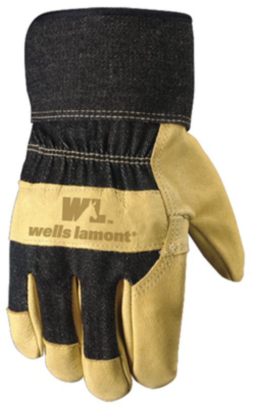 Wells Lamont Pigskin Leather Work Gloves (L) | Dexterity & Heavy Use